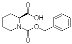结构式 CAS# 28697-11-2, (S)-(-)-N-苄氧羰基哌啶-2-甲酸