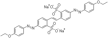 结构式 CAS# 2870-32-8, 直接黄 12