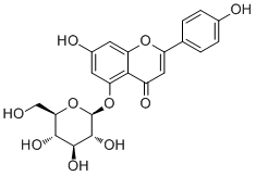 结构式 CAS# 28757-27-9, 5-O-beta-D-吡喃葡萄糖苷芹菜甙元