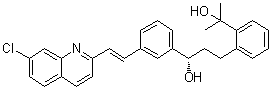 2-[2-[3(S)-[3-(7-Chloro-2-quinolinyl)ethenyl]phenyl]-3-hydroxypropyl]phenyl-2-propanol molecular structure (CAS 287930-77-2)