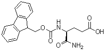 structure of CAS# 288149-55-3, (4S)-5-Amino-4-[[(9H-fluoren-9-ylmethoxy)carbonyl]amino]-5-oxopentanoic acid