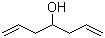 Hepta-1,6-dien-4-ol molecular structure (CAS 2883-45-6)