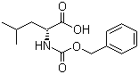 结构式 CAS# 28862-79-5, N-苄氧羰基-D-亮氨酸