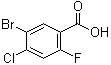 结构式 CAS# 289038-22-8, 5-溴-4-氯-2-氟苯甲酸