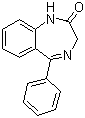 1,3-Dihydro-5-phenyl-1,4-benzodiazepin-2-one molecular structure (CAS 2898-08-0)