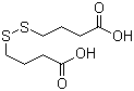 结构式 CAS# 2906-60-7, 4,4'-二硫基二丁酸; 3-羧丙基二硫醚