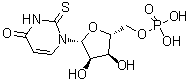 structure of CAS# 29123-25-9, 2-Thiouridylic acid;2-Thio-UMP; 2-Thiouridine 5'-phosphate; 2-Thiouridine-5'-monophosphate