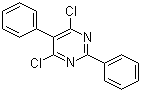 structure of CAS# 29133-99-1, 4,6-Dichloro-2,5-diphenylpyrimidine
