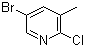 结构式 CAS# 29241-60-9, 2-氯-3-甲基-5-溴吡啶