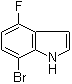 结构式 CAS# 292636-09-0, 4-氟-7-溴吲哚