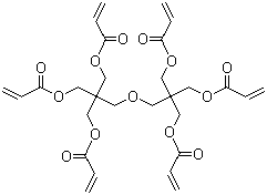 结构式 CAS# 29570-58-9, 聚二季戊四醇六丙烯酸酯
