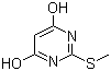 结构式 CAS# 29639-68-7, 4,6-二羟基-2-甲硫基嘧啶