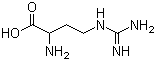 结构式 CAS# 2978-24-7, L-2-氨基-4-胍基丁酸