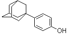 结构式 CAS# 29799-07-3, 4-(1-金刚烷基)苯酚