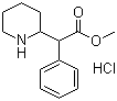 结构式 CAS# 298-59-9, 盐酸哌甲酯; alpha-苯基-2-哌啶乙酸甲酯盐酸盐