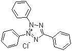 结构式 CAS# 298-96-4, 2,3,5-三苯基氯化四氮唑; 氯化三苯基四氮唑