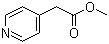 结构式 CAS# 29800-89-3, 吡啶-4-乙酸甲酯