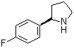 结构式 CAS# 298690-89-8, (R)-2-(4-氟苯基)吡咯烷
