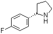 结构式 CAS# 298690-90-1, (S)-2-(4-氟苯基)吡咯烷