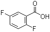 结构式 CAS# 2991-28-8, 2,5-二氟苯甲酸