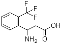 结构式 CAS# 299165-24-5, 3-氨基-3-(2-三氟甲基苯基)丙酸