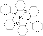 结构式 CAS# 29934-17-6, 双(三环己基膦)二氯化钯
