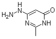 结构式 CAS# 29939-38-6, 6-肼基-2-甲基-4(3H)-嘧啶酮