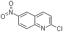 结构式 CAS# 29969-57-1, 2-氯-6-硝基喹啉