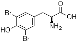 structure of CAS# 300-38-9, 3,5-Dibromo-L-tyrosine