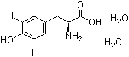 structure of CAS# 300-39-0, 3,5-Diiodo-L-tyrosine dihydrate;3,5-Diiodo-beta-(p-hydroxyphenyl)alanine dihydrate