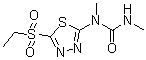 structure of CAS# 30043-49-3, Ethidimuron;1-(5-Ethylsulfonyl-1,3,4-thiadiazol-2-yl)-1,3-dimethylurea; BAY-MET 1486; MET 1486; Sulfodiazol; Ustilan