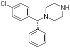 结构式 CAS# 300543-56-0, (-)-1-[(4-氯苯基)苯甲基]哌嗪