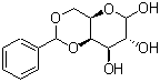 结构式 CAS# 3006-41-5, 4,6-O-(苯基亚甲基)-D-吡喃半乳糖苷