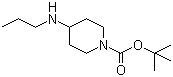 结构式 CAS# 301225-58-1, 1-N-Boc-4-丙胺哌啶; 4-丙胺哌啶-1-羧酸叔丁酯