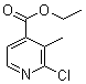 2-Chloro-3-methylpyridine-4-carboxylic acid ethyl ester molecular structure (CAS 301666-92-2)