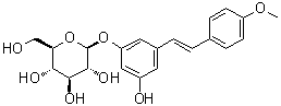 结构式 CAS# 30197-14-9, 反式-脱氧土大黄甙