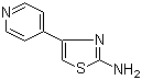 structure of CAS# 30235-28-0, 2-Amino-4-(4-pyridyl)thiazole;4-(4-Pyridinyl)-1,3-thiazol-2-amine; 4-Pyridin-4-ylthiazol-2-ylamine