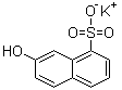 结构式 CAS# 30252-40-5, 7-羟基-1-萘磺酸钾