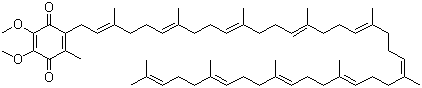 structure of CAS# 303-98-0, Ubidecarenone;Ubiquinone 10; Coenzyme Q10