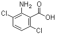structure of CAS# 3032-32-4, 3,6-Dichloroanthranilic acid;2-Amino-3,6-dichlorobenzoic acid