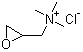 structure of CAS# 3033-77-0, 2,3-Epoxypropyltrimethylammonium chloride;(2,3-Epoxypropyl)trimethyl ammoniumchloride; Glycidyl trimethyl ammonium chloride; N,N,N-Trimethyl oxiranemethaminium chloride