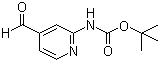 N-(4-Formyl-2-pyridinyl)carbamic acid tert-butyl ester molecular structure (CAS 304873-65-2)