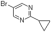 结构式 CAS# 304902-96-3, 5-溴-2-环丙基嘧啶