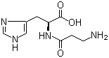 structure of CAS# 305-84-0, L-Carnosine;Carnosine; N-beta-Alanyl-L-histidine