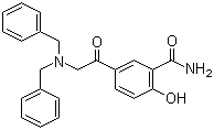 结构式 CAS# 30566-92-8, 5-(N,N-二苄基氨基乙酰)水杨酰胺