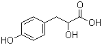 structure of CAS# 306-23-0, 3-(4-Hydroxyphenyl)lactate;3-(4-Hydroxyphenyl)-2-hydroxypropanoic acid