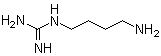 结构式 CAS# 306-60-5, (4-氨基丁基)胍