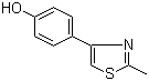 结构式 CAS# 30686-73-8, 4-(2-甲基噻唑-4-基)苯酚