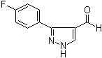 结构式 CAS# 306936-57-2, 3-(4-氟苯基)-1H-吡唑-4-甲醛