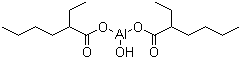 Aluminium 2-ethylhexanoate molecular structure (CAS 30745-55-2)